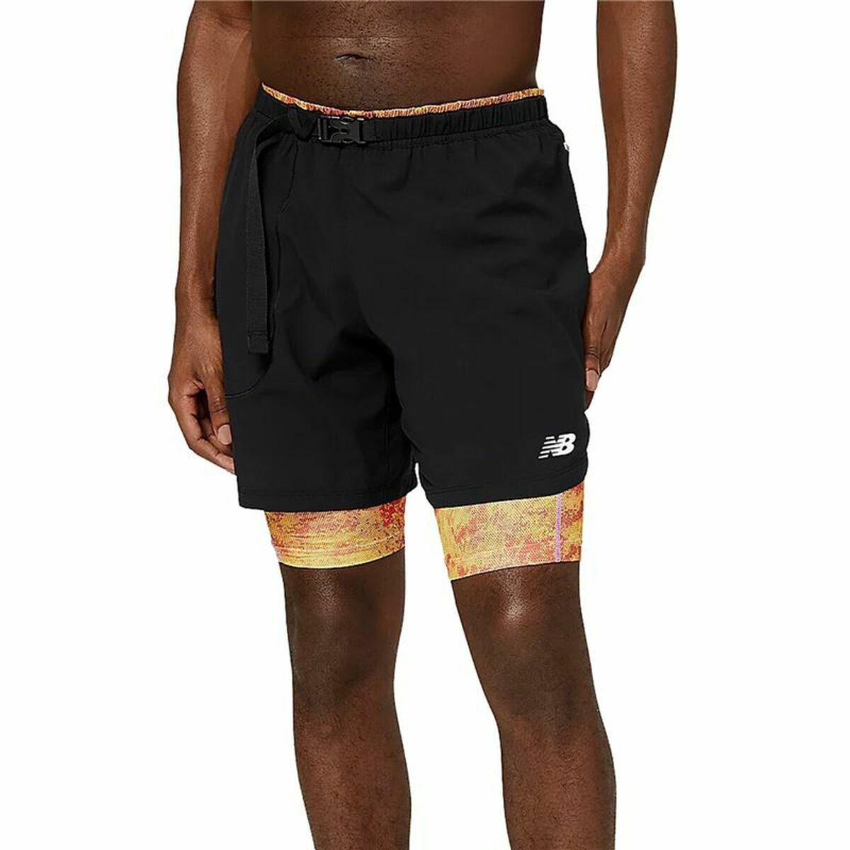 Sport Shorts New Balance Impact Run 2 in 1 Schwarz Herren