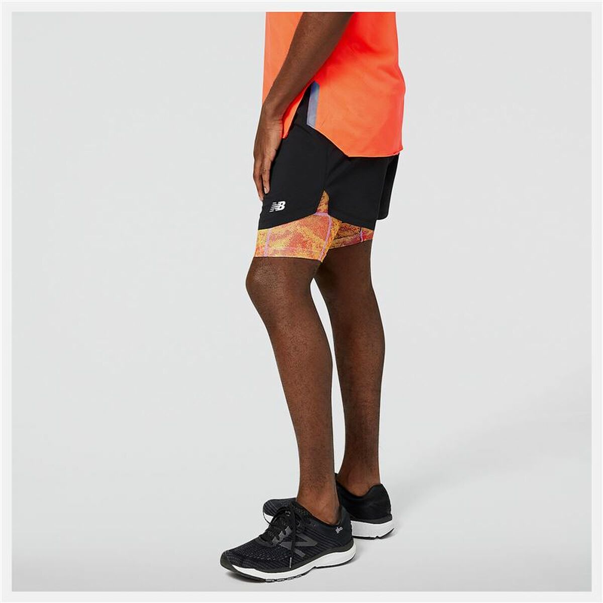 Sport Shorts New Balance Impact Run 2 in 1 Schwarz Herren