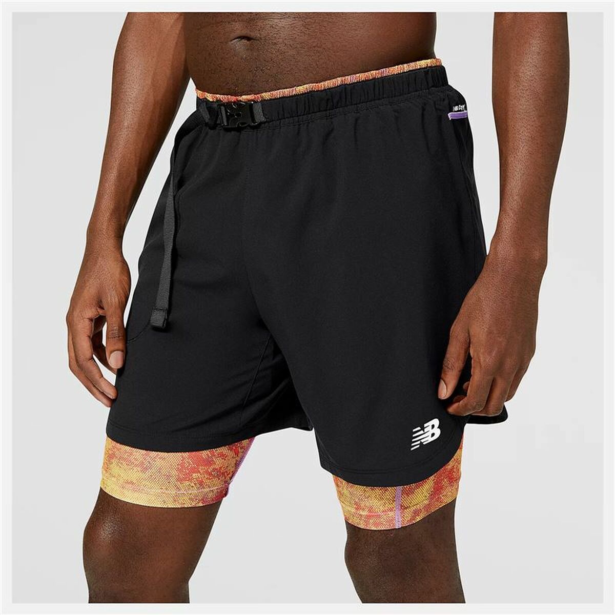 Sport Shorts New Balance Impact Run 2 in 1 Schwarz Herren