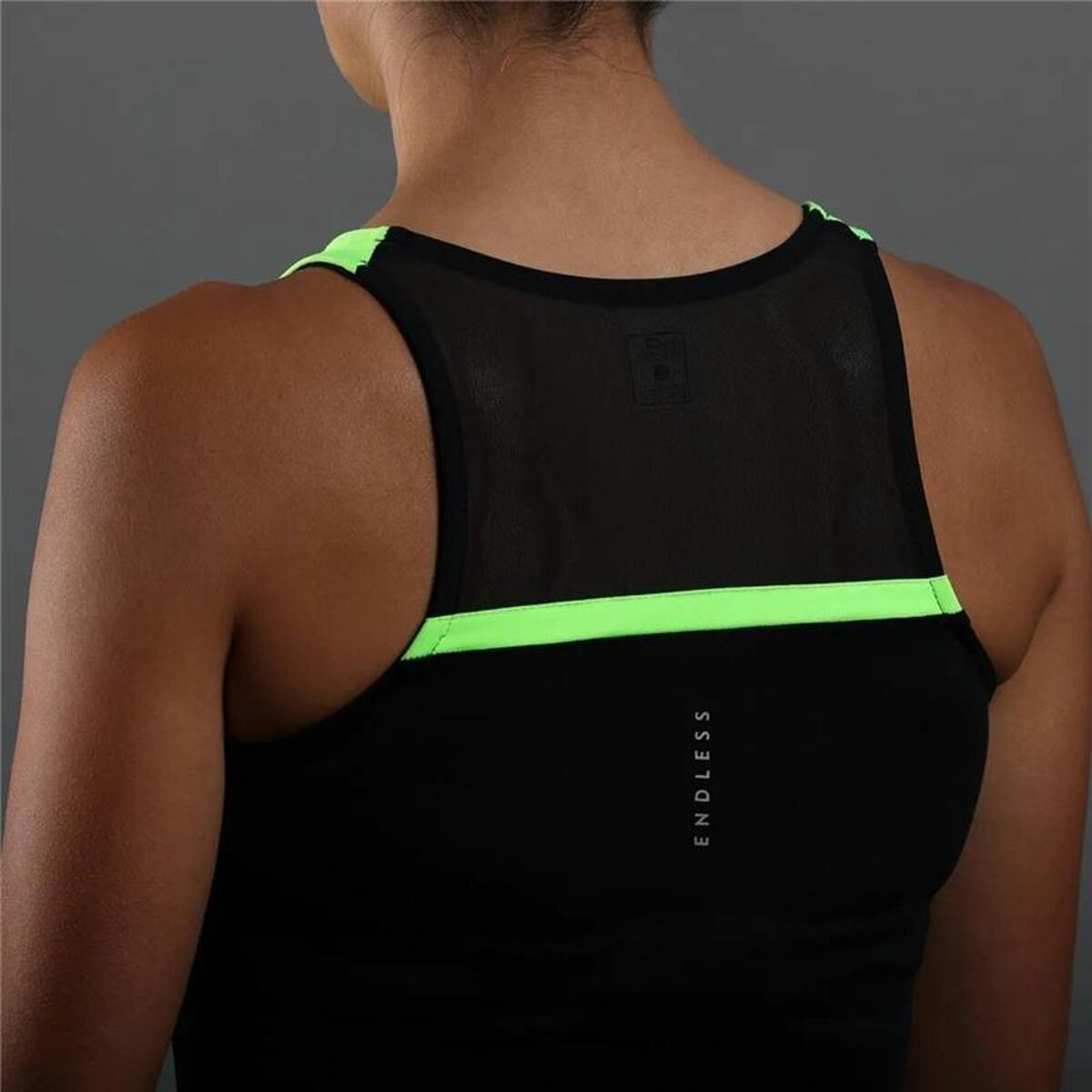 Kurzärmliges Sport T-Shirt Endless Lace Zitronengrün
