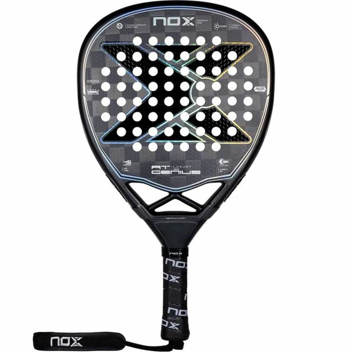 Paddelschläger Nox AT Genius Attack 18K Schwarz