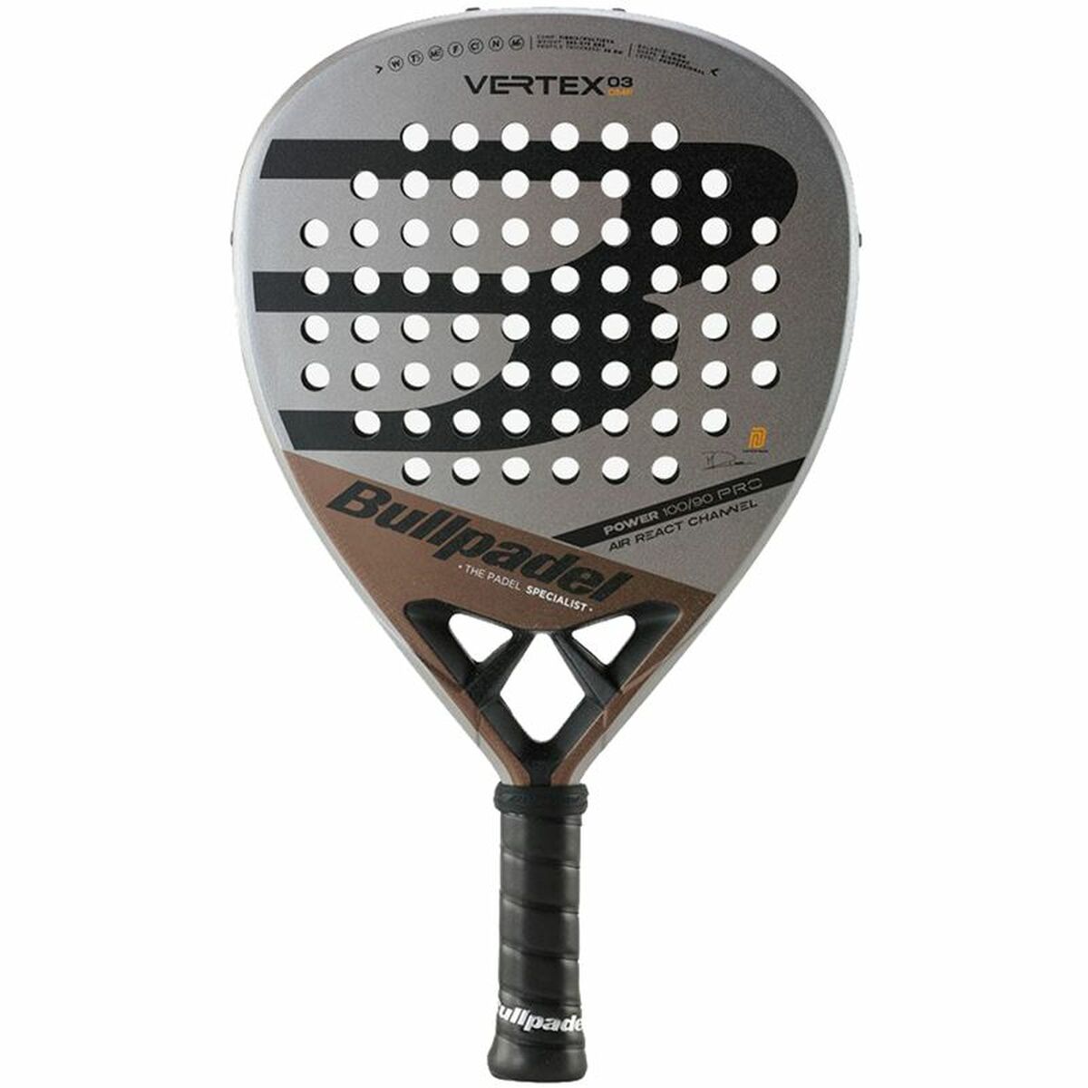 Paddelschläger Bullpadel Vertex 03 Comfort 23 Grau