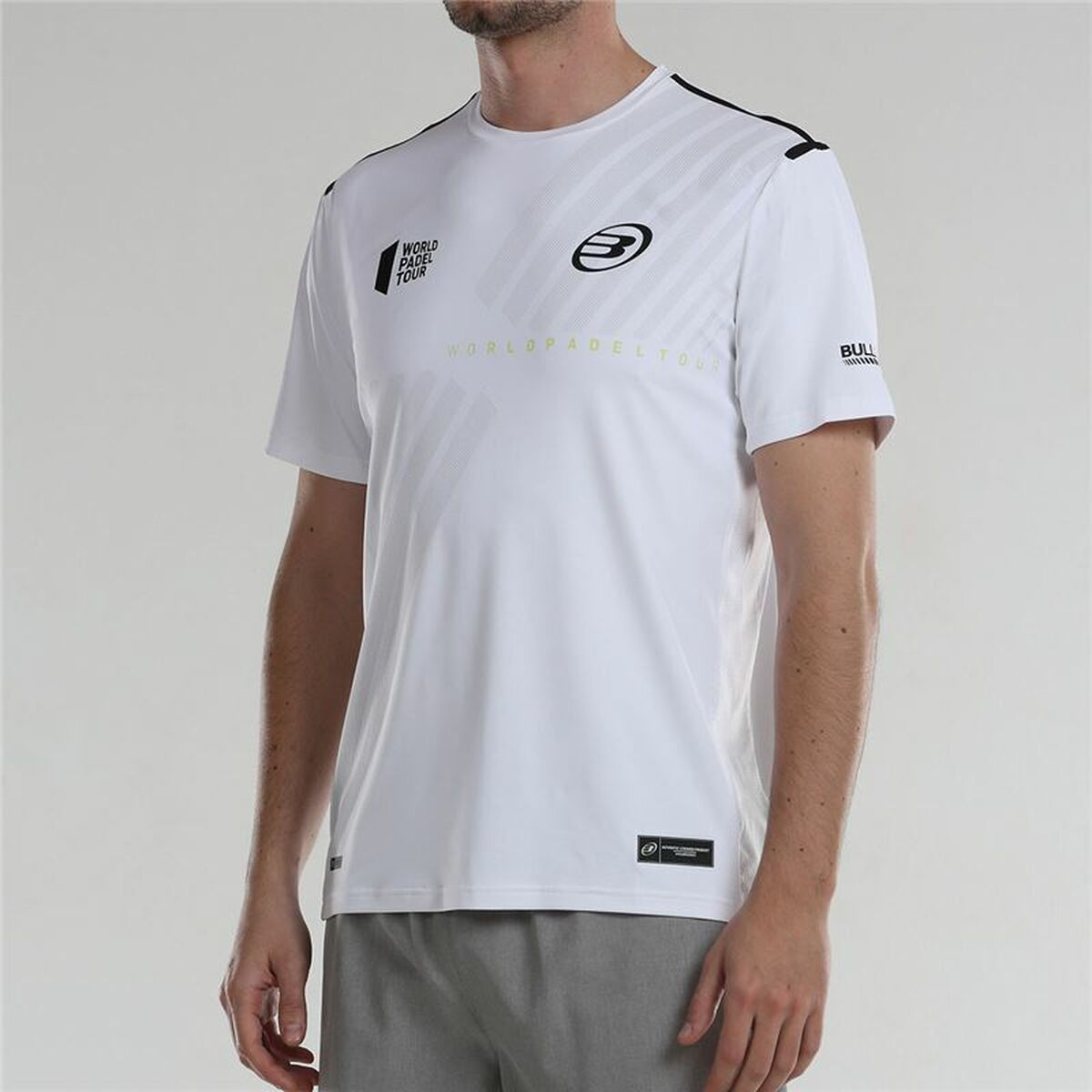 Herren Kurzarm-T-Shirt Bullpadel Logro Weiß