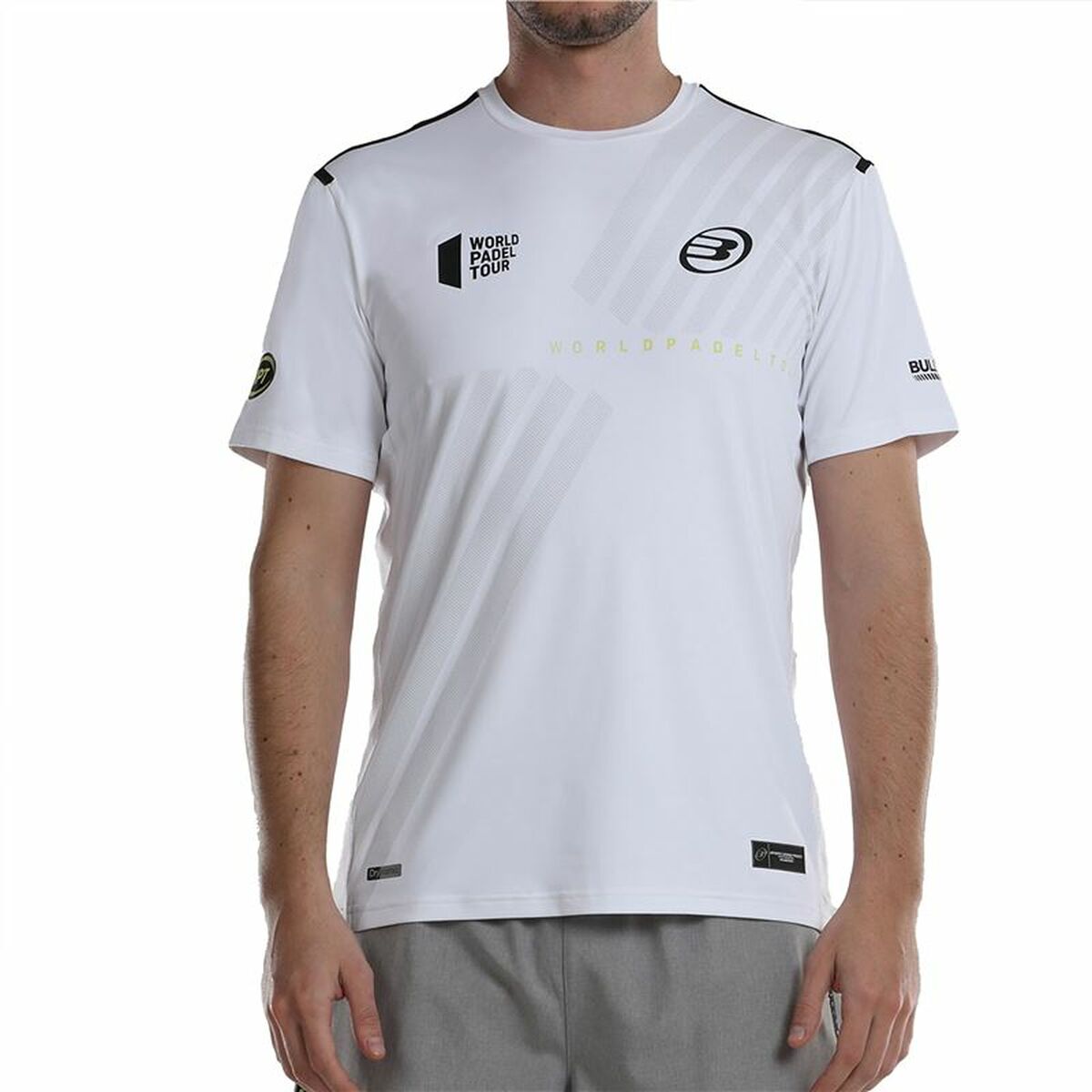 Herren Kurzarm-T-Shirt Bullpadel Logro Weiß