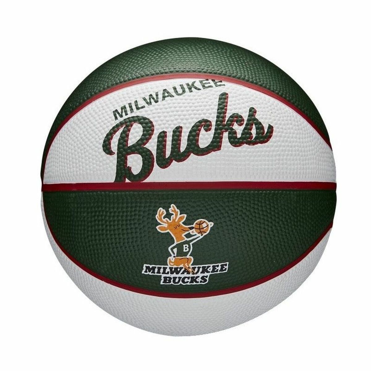 Basketball Mini Wilson NBA Bucks  Olive 3