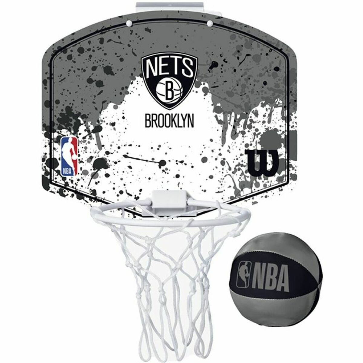 Basketballkorb Wilson Brooklyn Nets Mini Grau