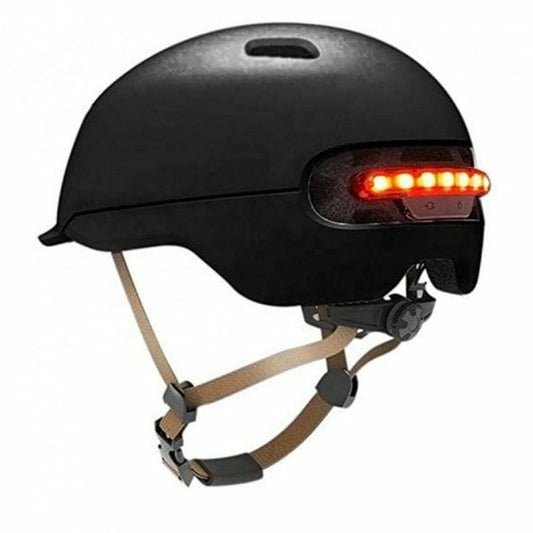 Helm für Elektroroller Schwarz LED Leicht 60-62 cm