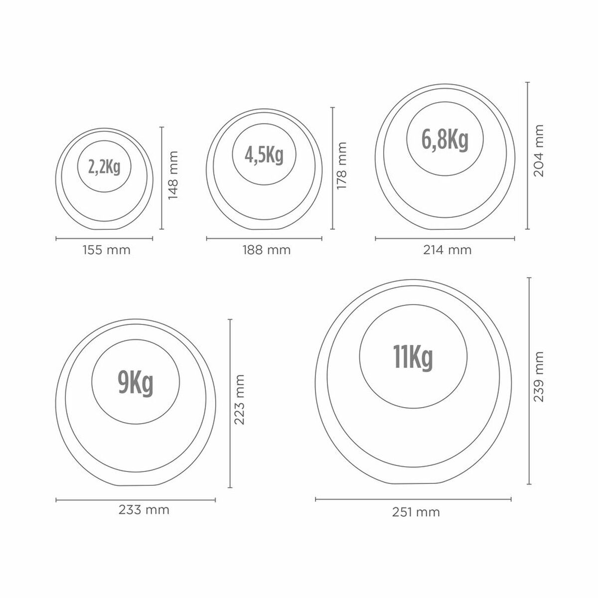 Kugelhantel Xiaomi FED 9 kg