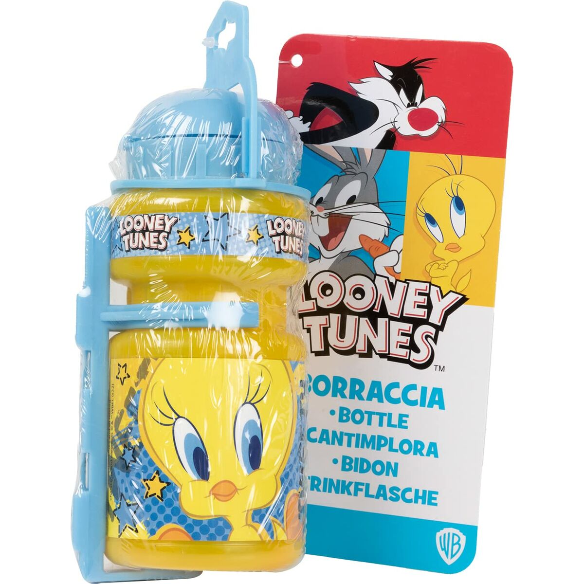 Kinderflasche für Fahrrad Looney Tunes CZ10968 Gelb 350 ml