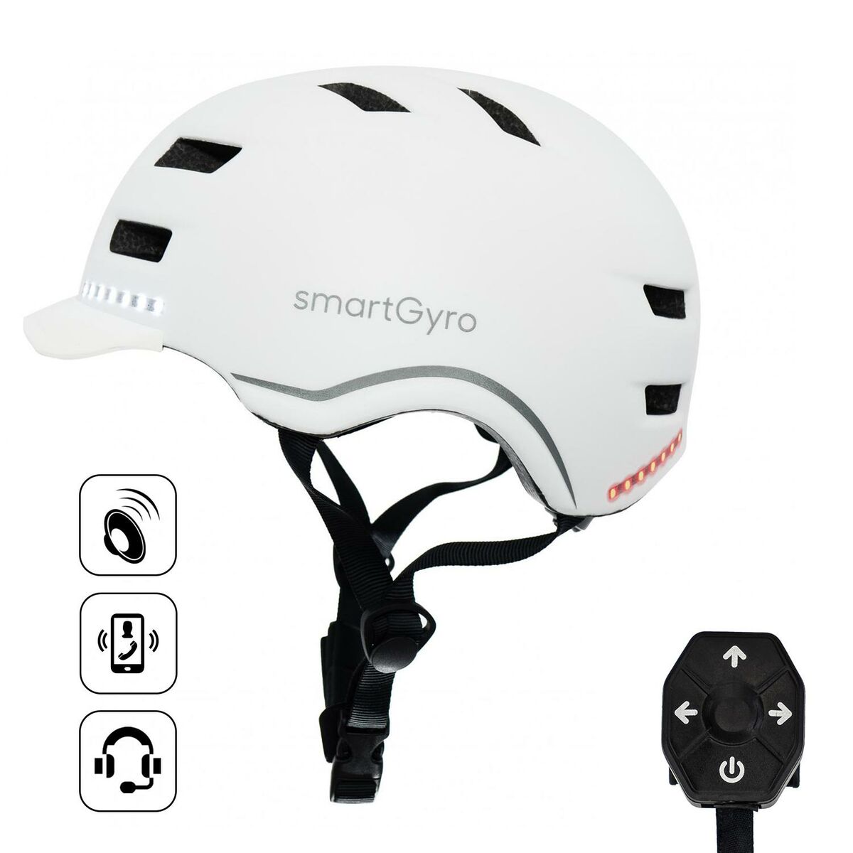 Helm für Elektroroller Smartgyro SMART PRO L Weiß