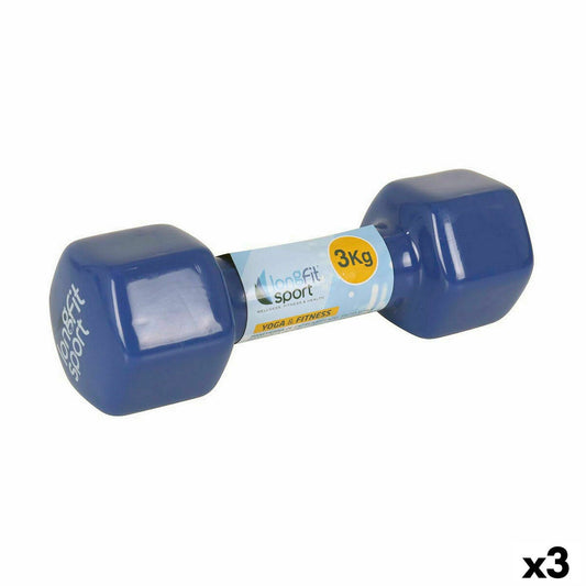 Hanteln LongFit Sport Longfit sport 3 Kg Blau 3 Stück