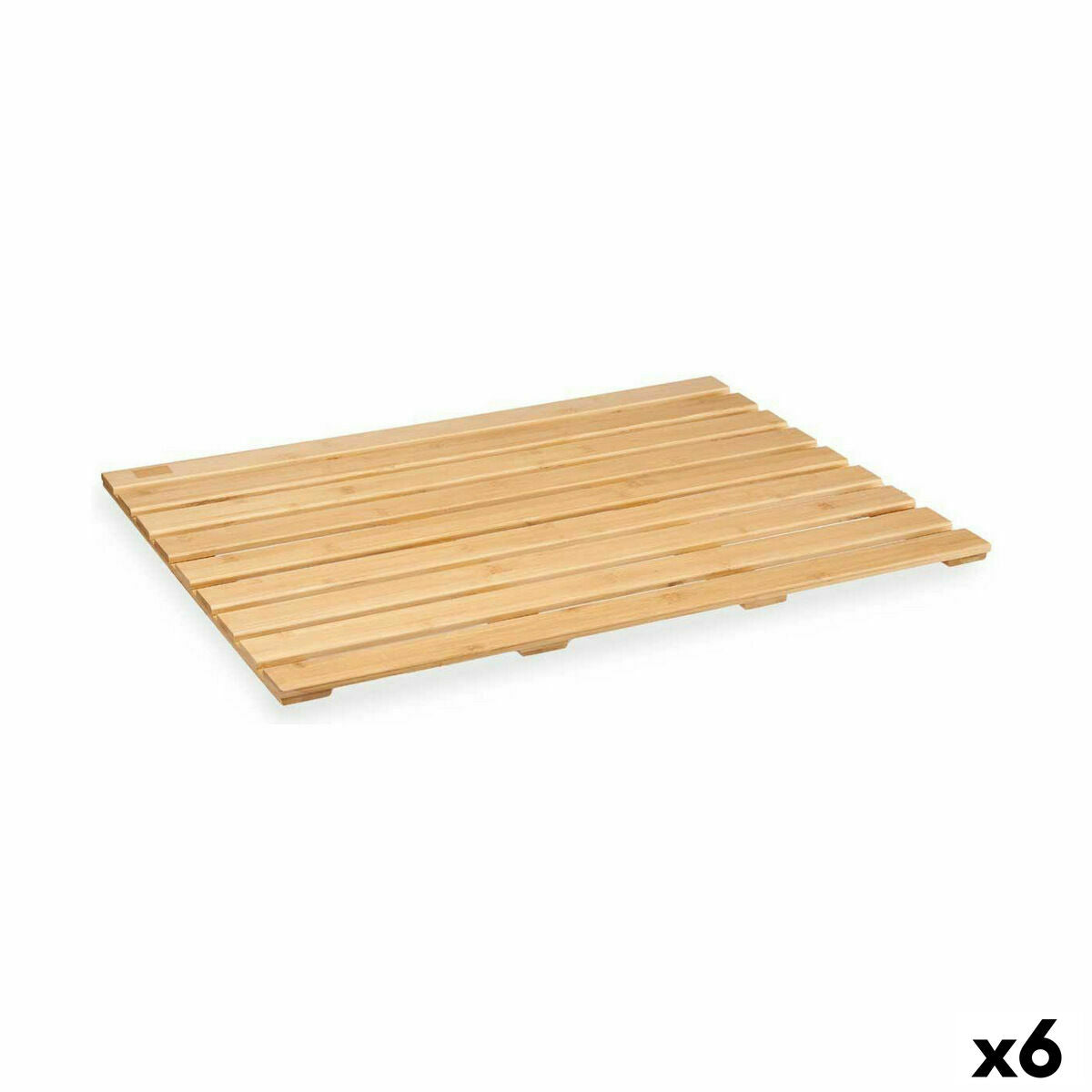 Plattform natürlich Bambus 66 x 2,3 x 50 cm (6 Stück)