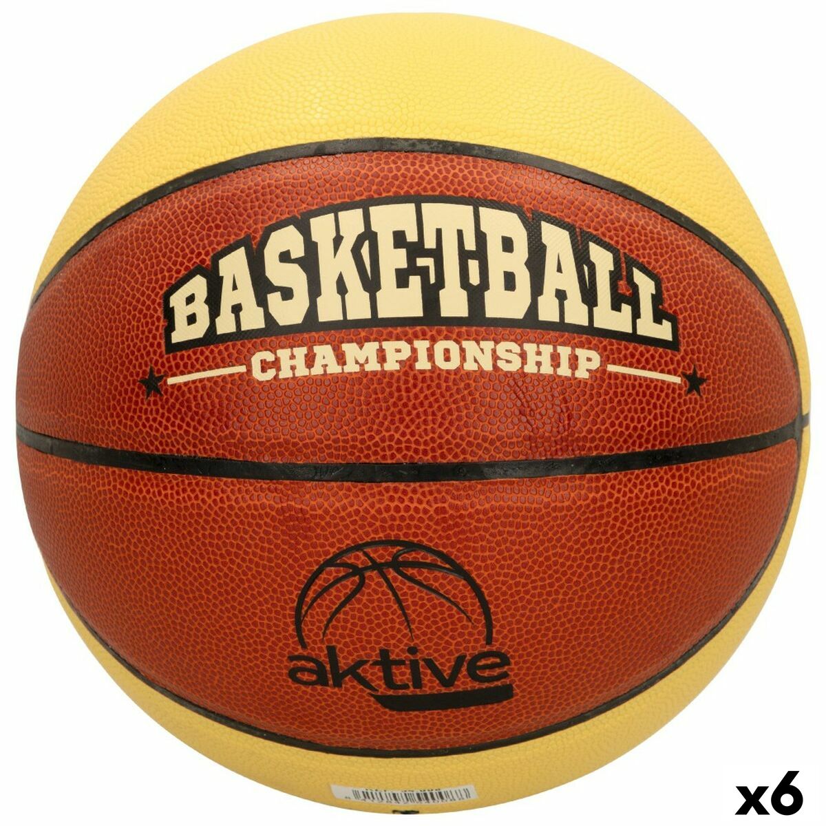 Basketball Aktive 5 Beige Orange PVC 6 Stück