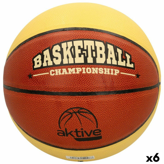 Basketball Aktive 5 Beige Orange PVC 6 Stück